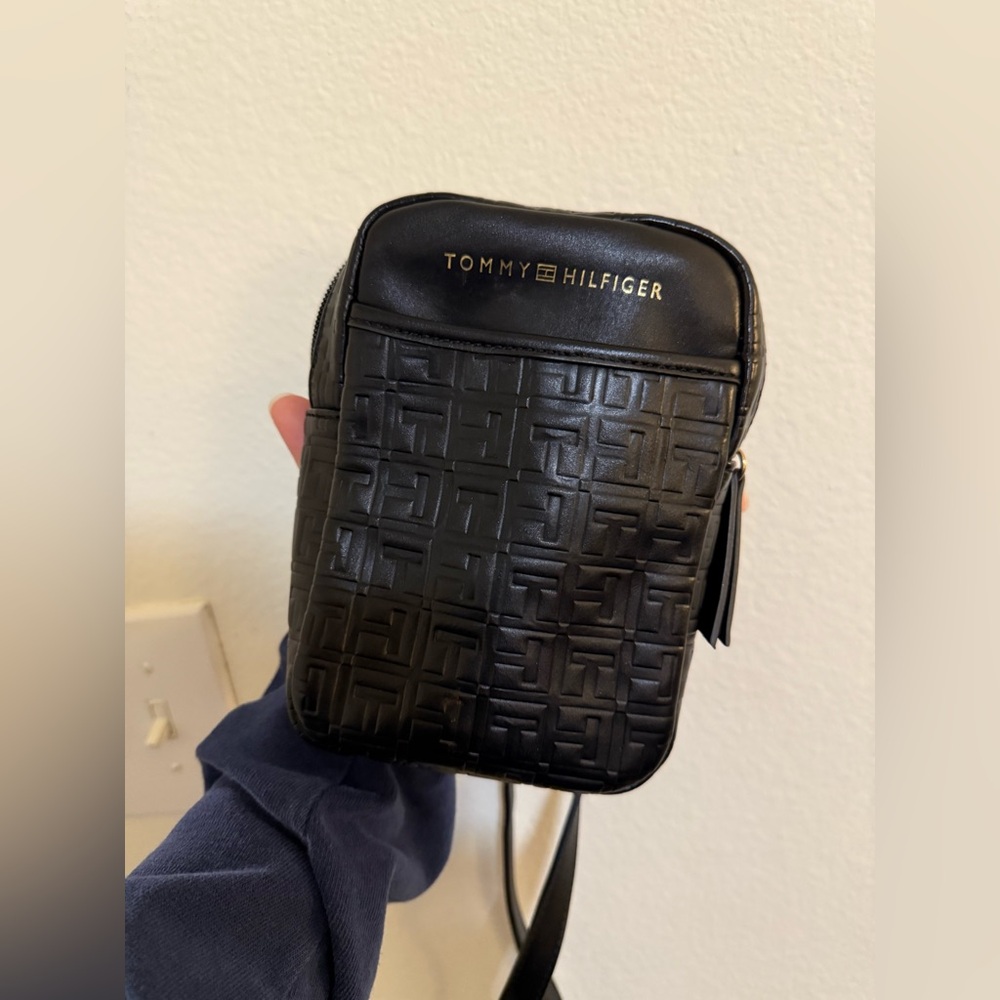 Tommy Hilfiger Black Pouch with Red Tag
